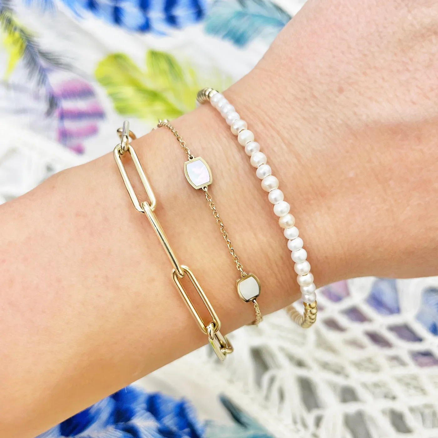 Mother of Pearl Icon Bracelet