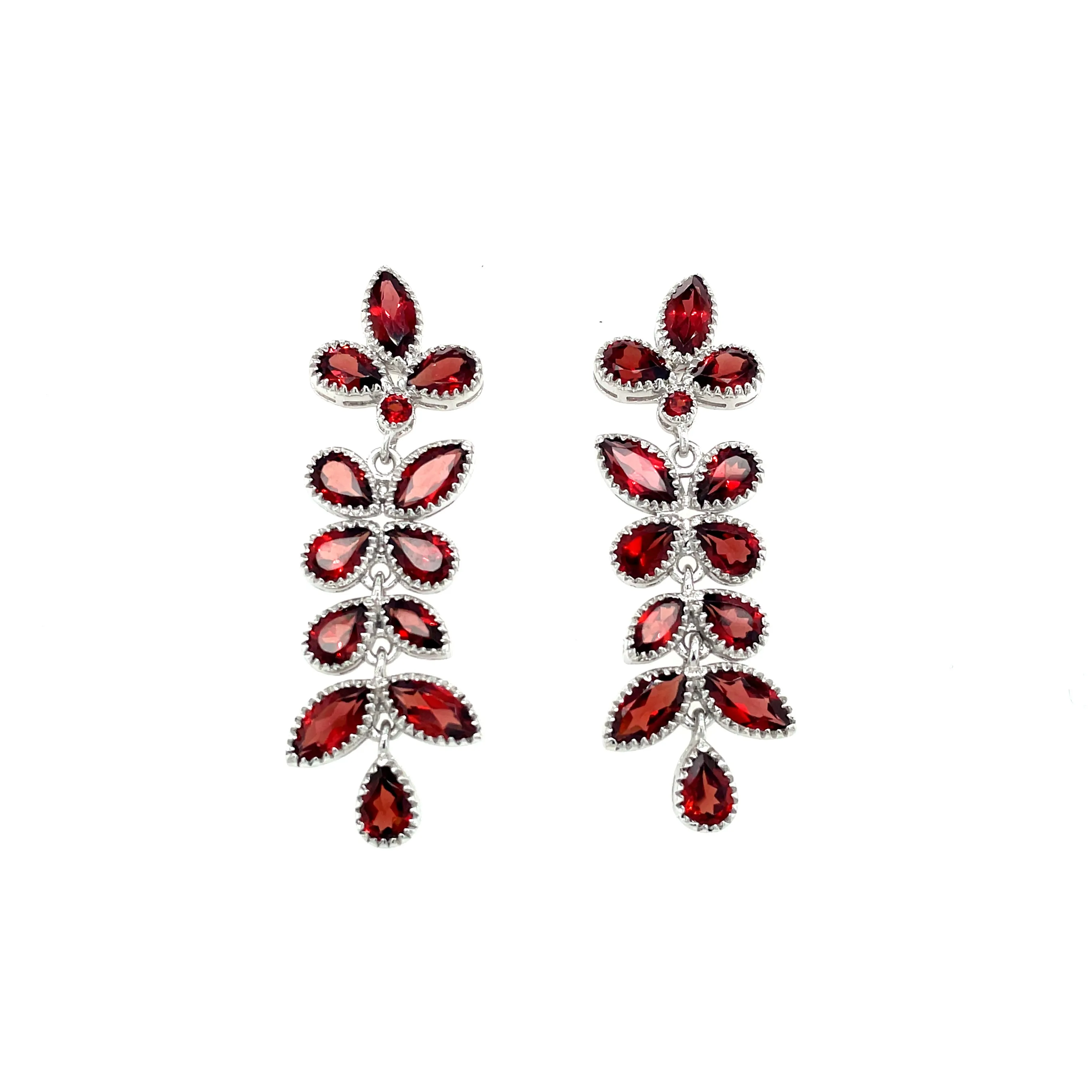 Multi Colour Stones Earring in .925 Sterling Silver KST - 57924