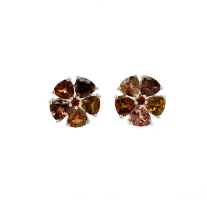 Multi Tourmaline Earring in .925 Sterling Silver KST - 58891