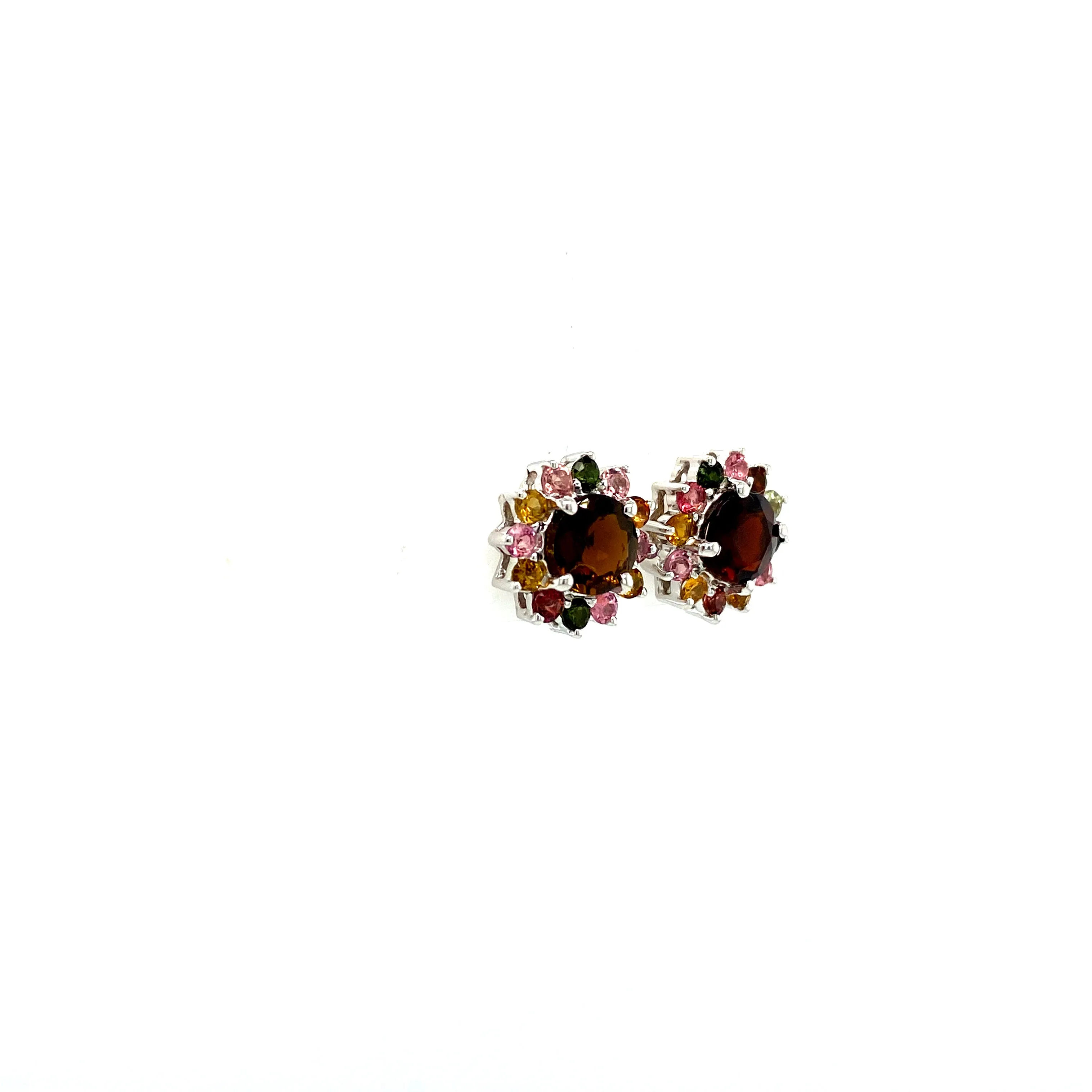 Multi Tourmaline Earring in .925 Sterling Silver KST - 59776