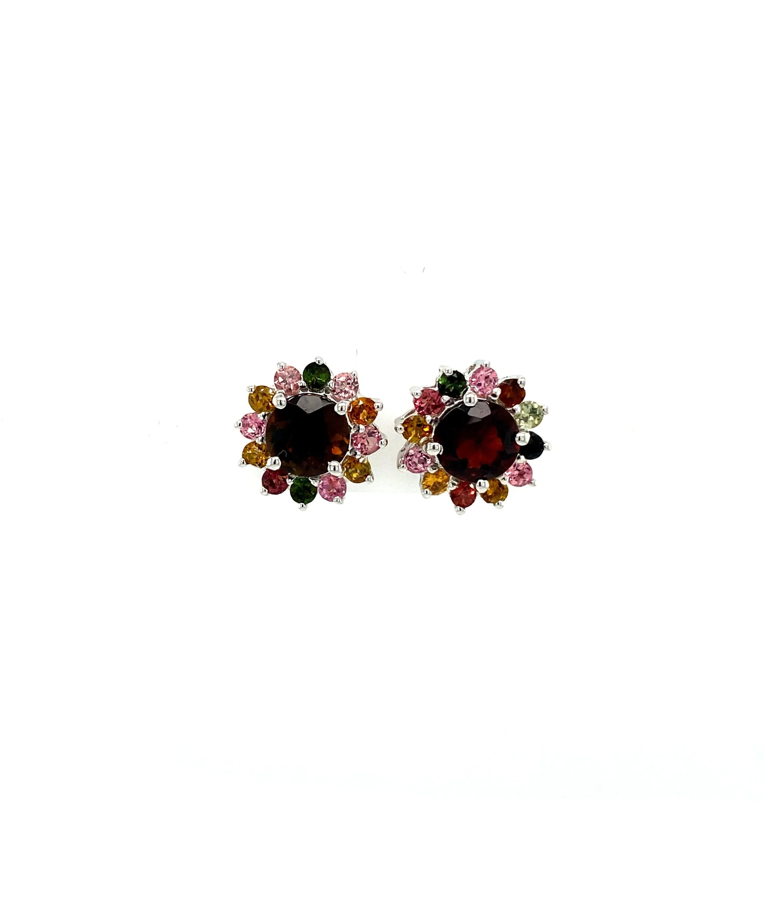 Multi Tourmaline Earring in .925 Sterling Silver KST - 59776