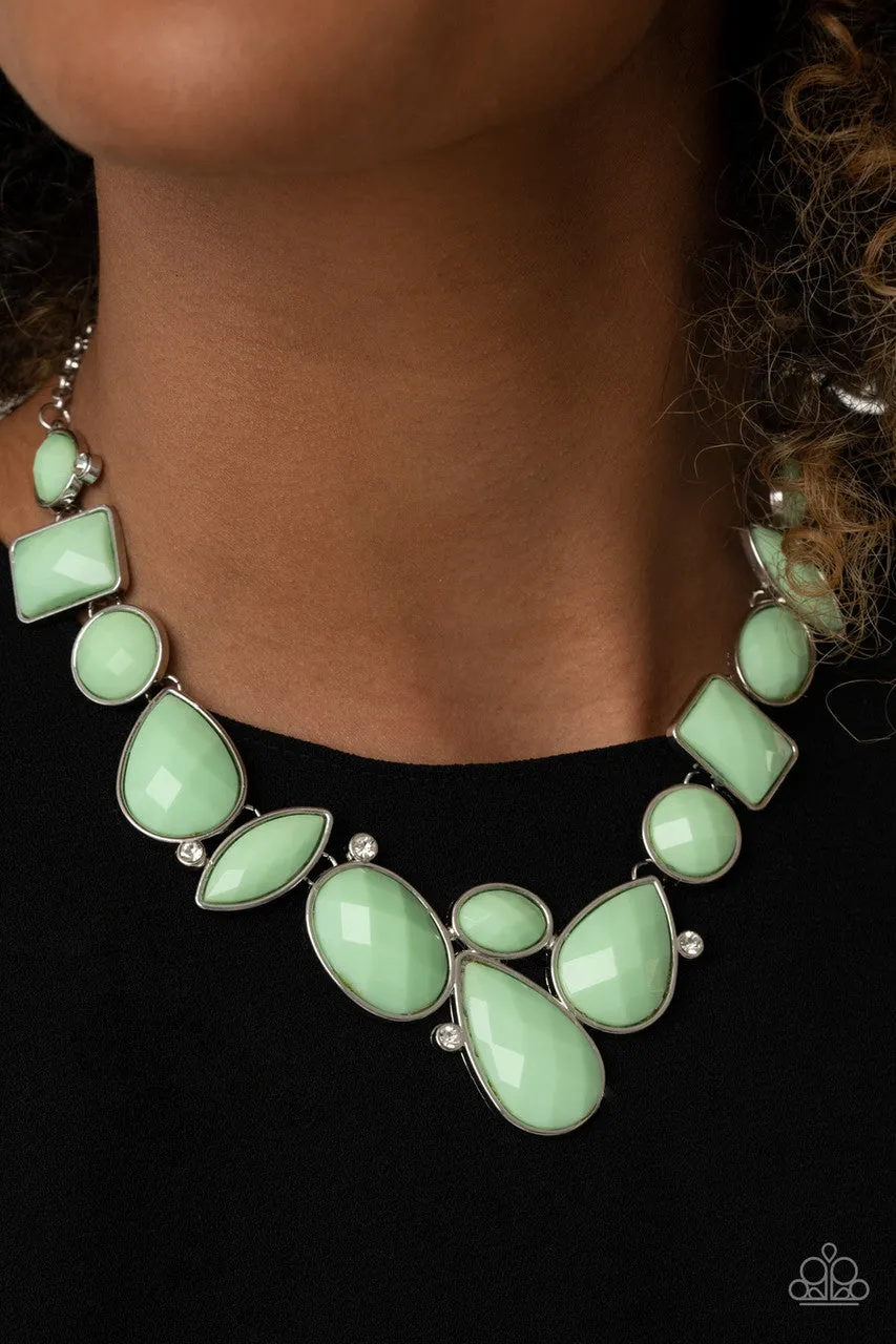 Mystical Mirage Green Paparazzi Necklace