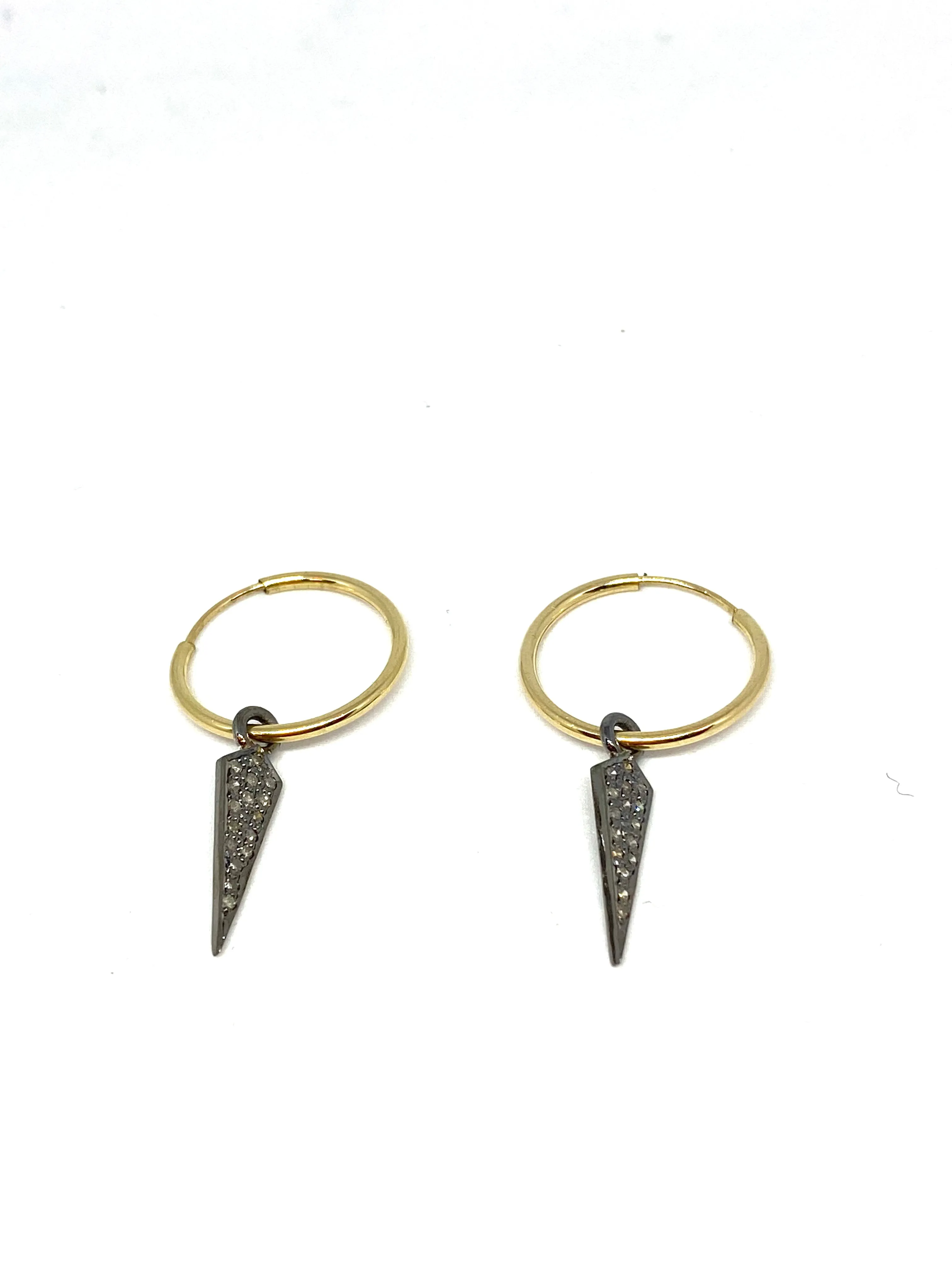 Nathan & Moe 16mm Hoop with Pave Spear