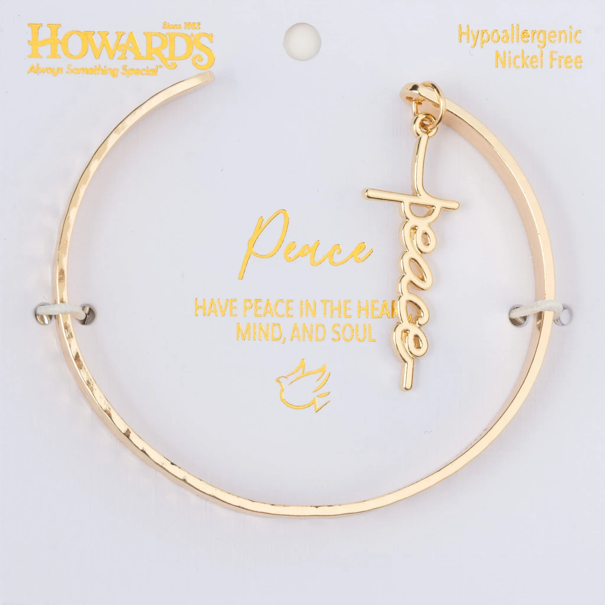 Nina Peace Charm Cuff Bracelet