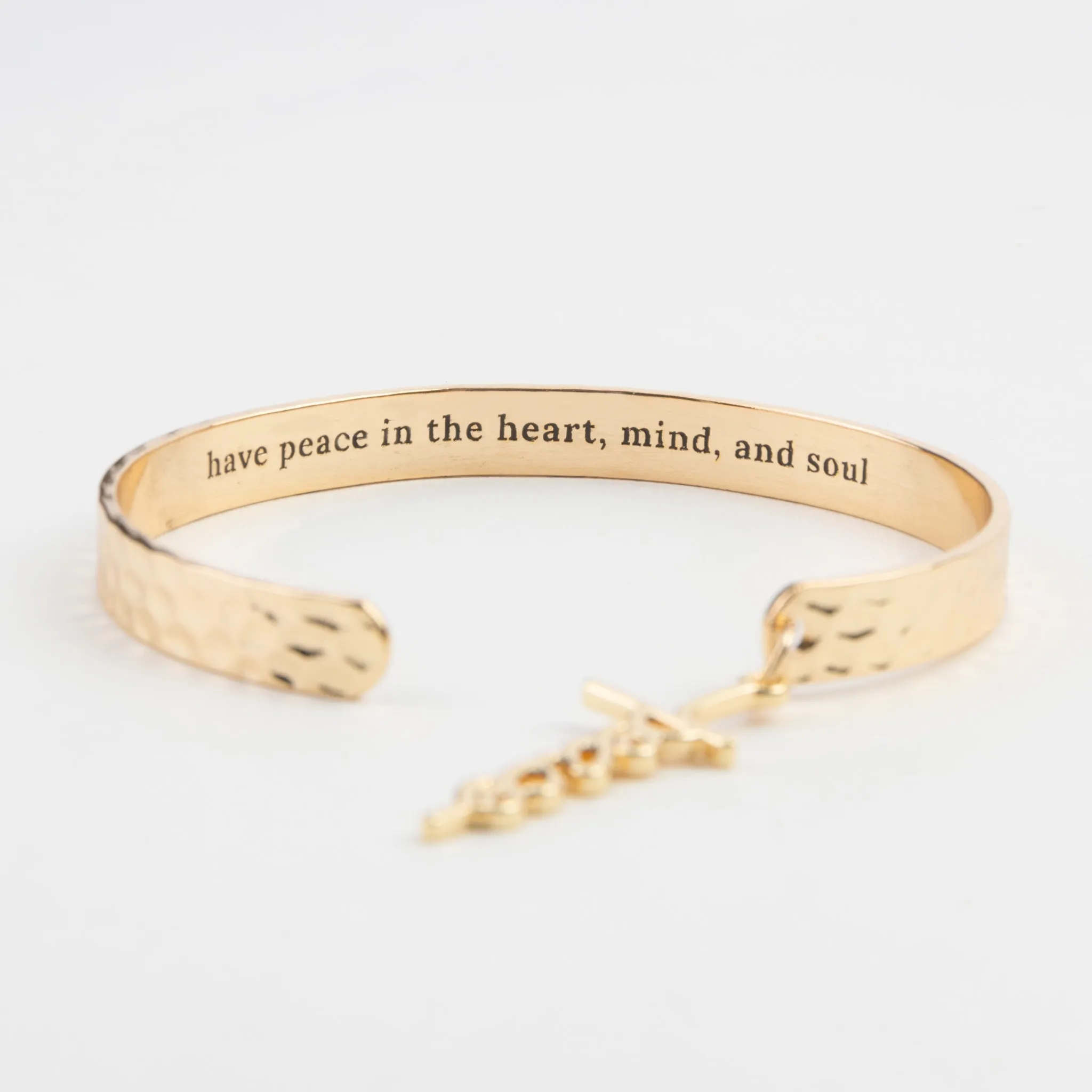 Nina Peace Charm Cuff Bracelet