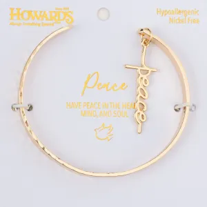 Nina Peace Charm Cuff Bracelet