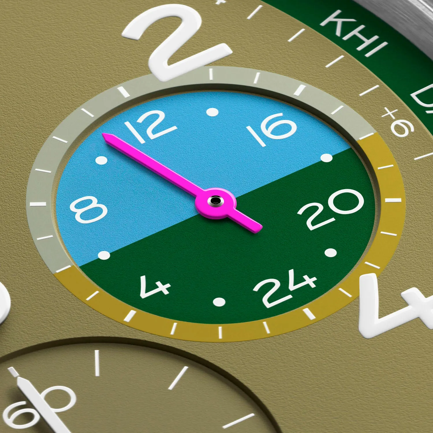 Nomos Glashütte Club Sport Neomatik Worldtimer Jungle Automatic – 790.S2