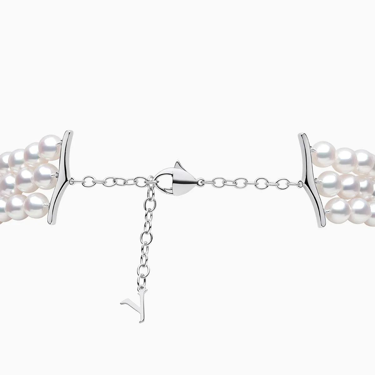 O by Yoko 18K White Gold Akoya Pearl and Diamond Choker