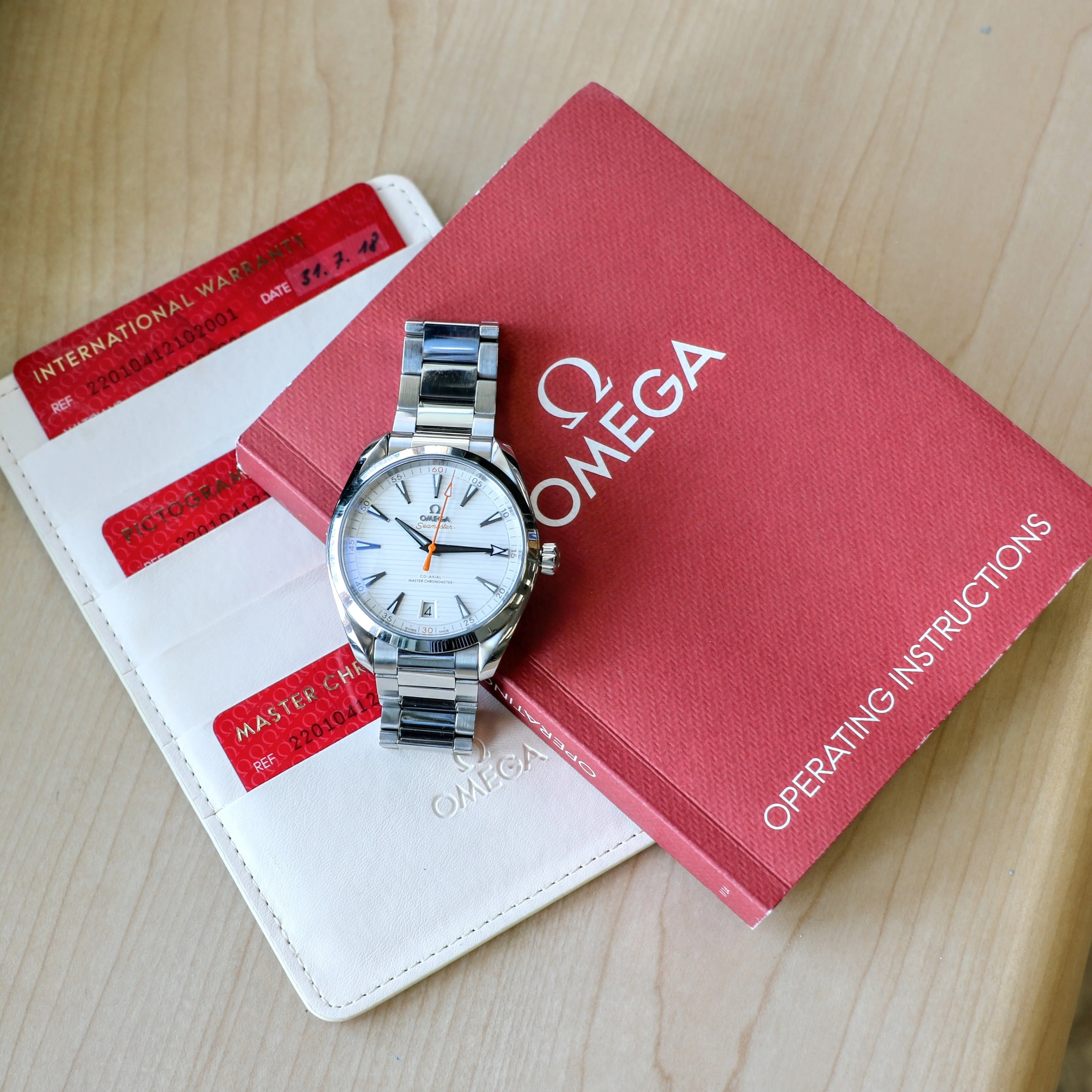 OMEGA Seamaster Aqua Terra 150M Watch 41mm Master Chronometer Automatic Wristwatch