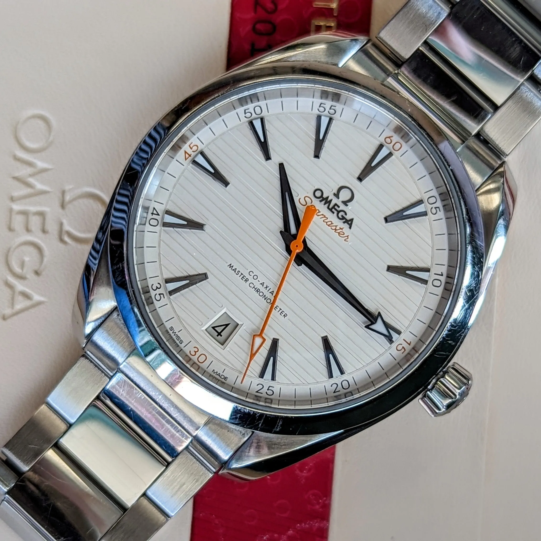 OMEGA Seamaster Aqua Terra 150M Watch 41mm Master Chronometer Automatic Wristwatch
