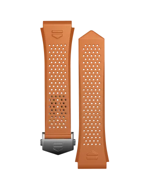 Orange Rubber Strap Calibre E4 45 mm