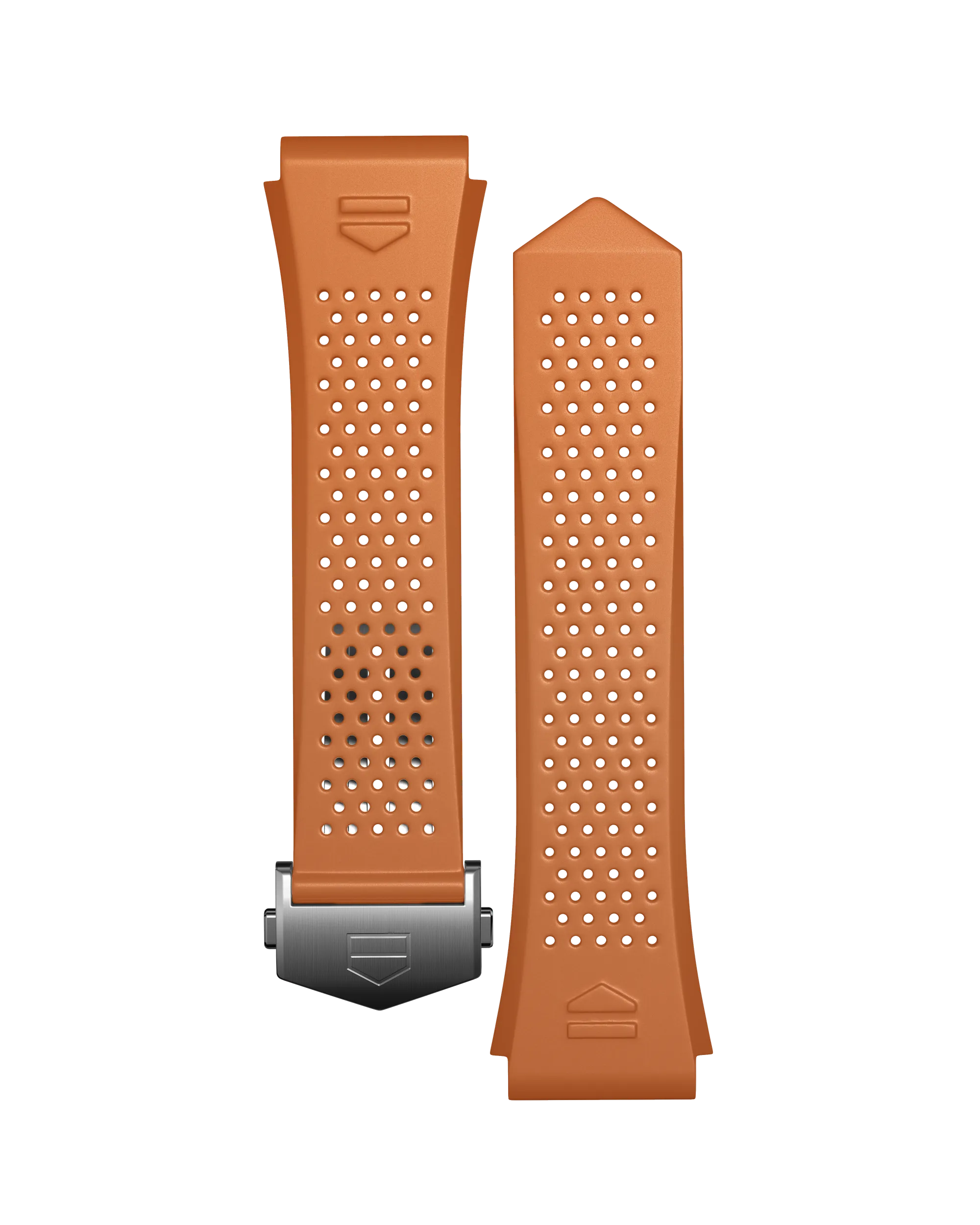Orange Rubber Strap Calibre E4 45 mm