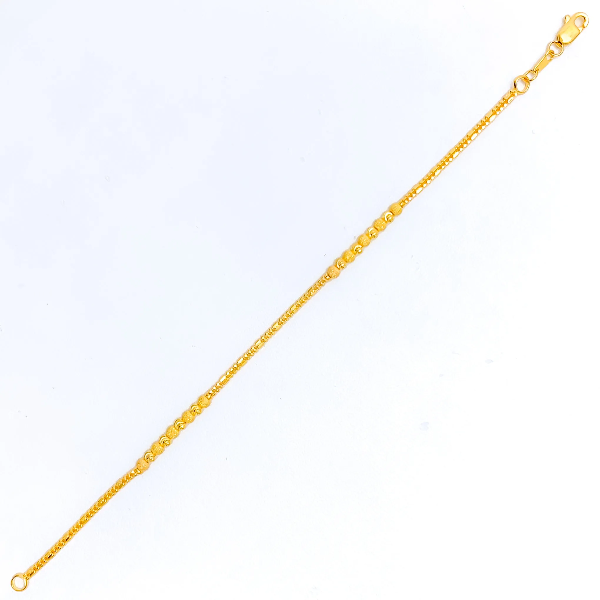 Ornate Blush 22K Gold Bracelet