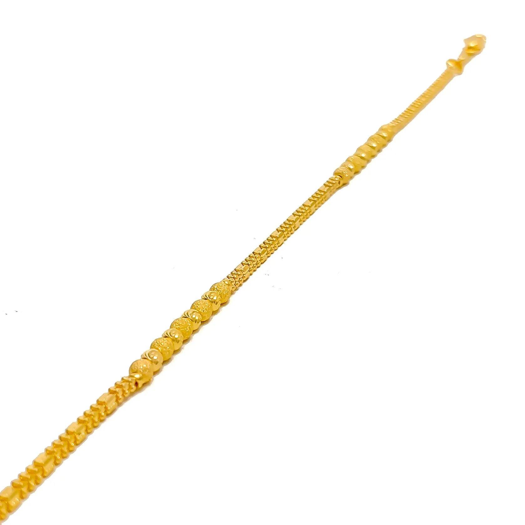 Ornate Blush 22K Gold Bracelet