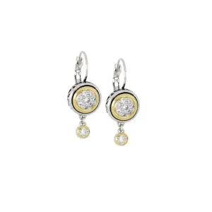 Oval Link Collection - Lanna Pavé French Wire Drop Earrings