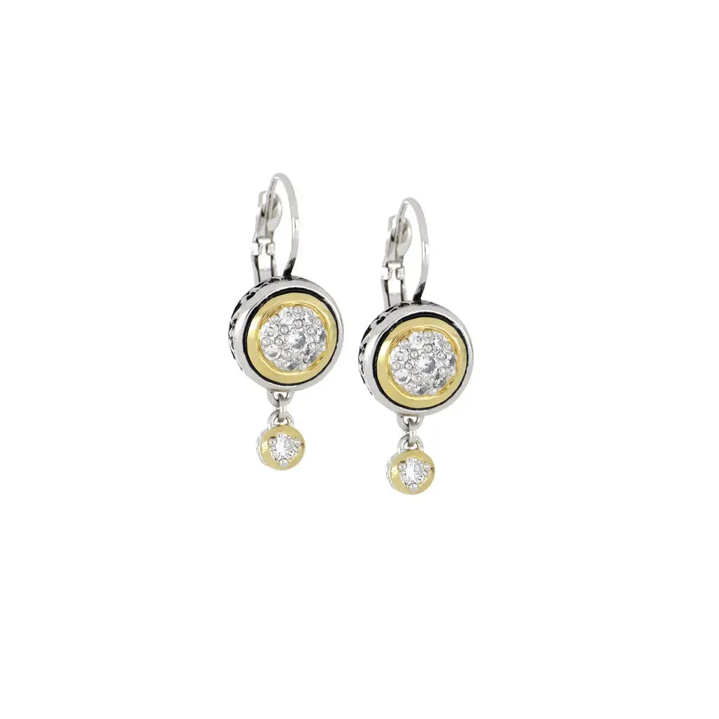 Oval Link Collection - Lanna Pavé French Wire Drop Earrings