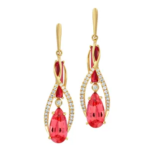 Padparadscha Earrings