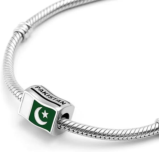 Pakistan Flag Bead Charm