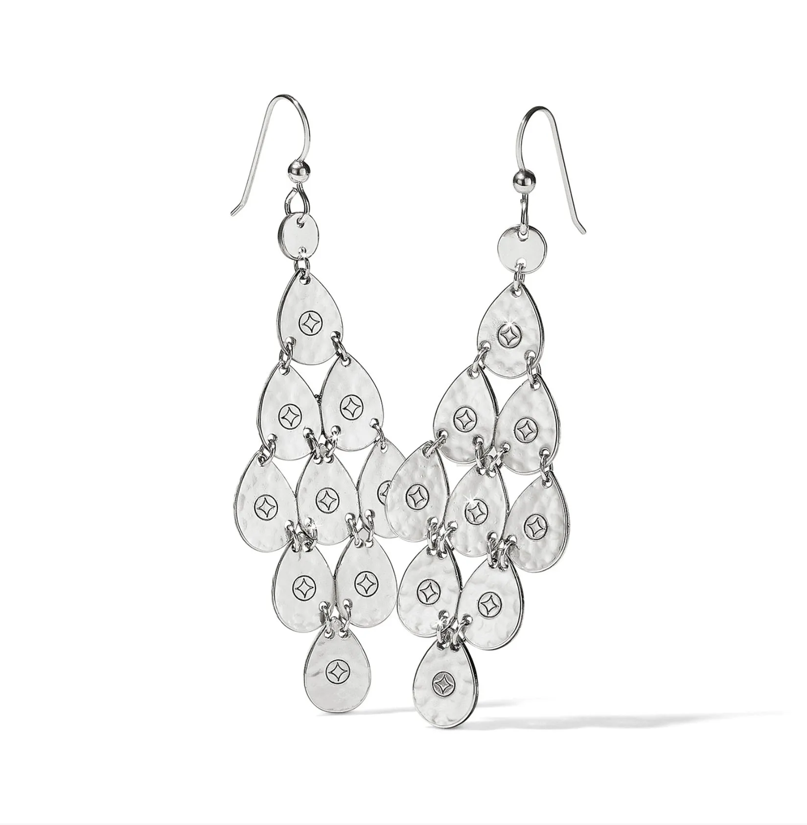 Palm Canyon Teardrop Silver French Wire Earring