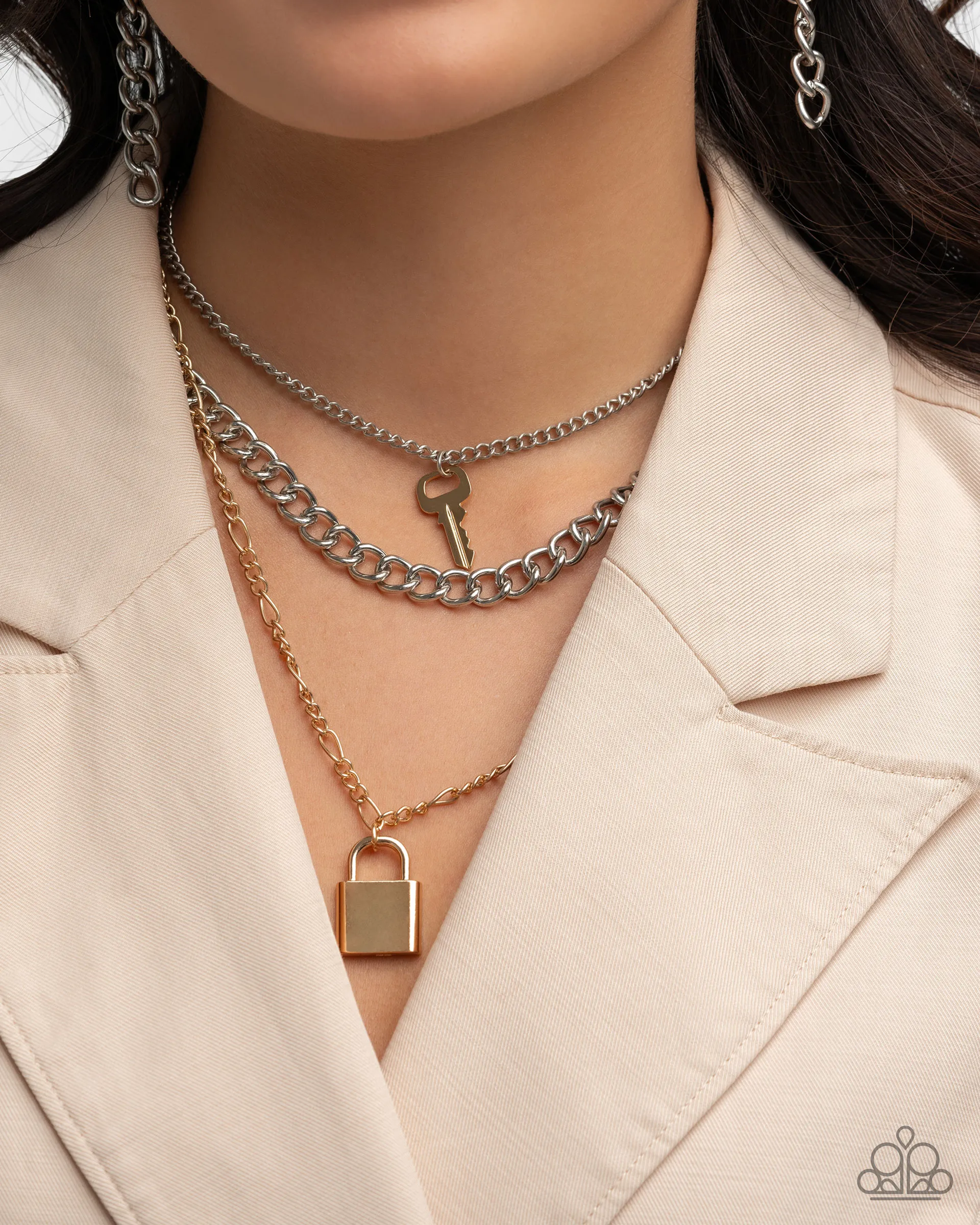 Paparazzi Low Key Layers - Multi Necklace (2024 November Pink Friday Exclusive