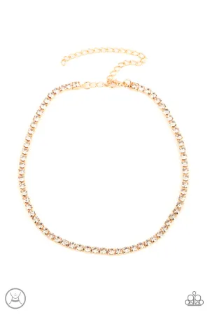 PAPARAZZI Starlight Radiance - Gold Choker Necklace