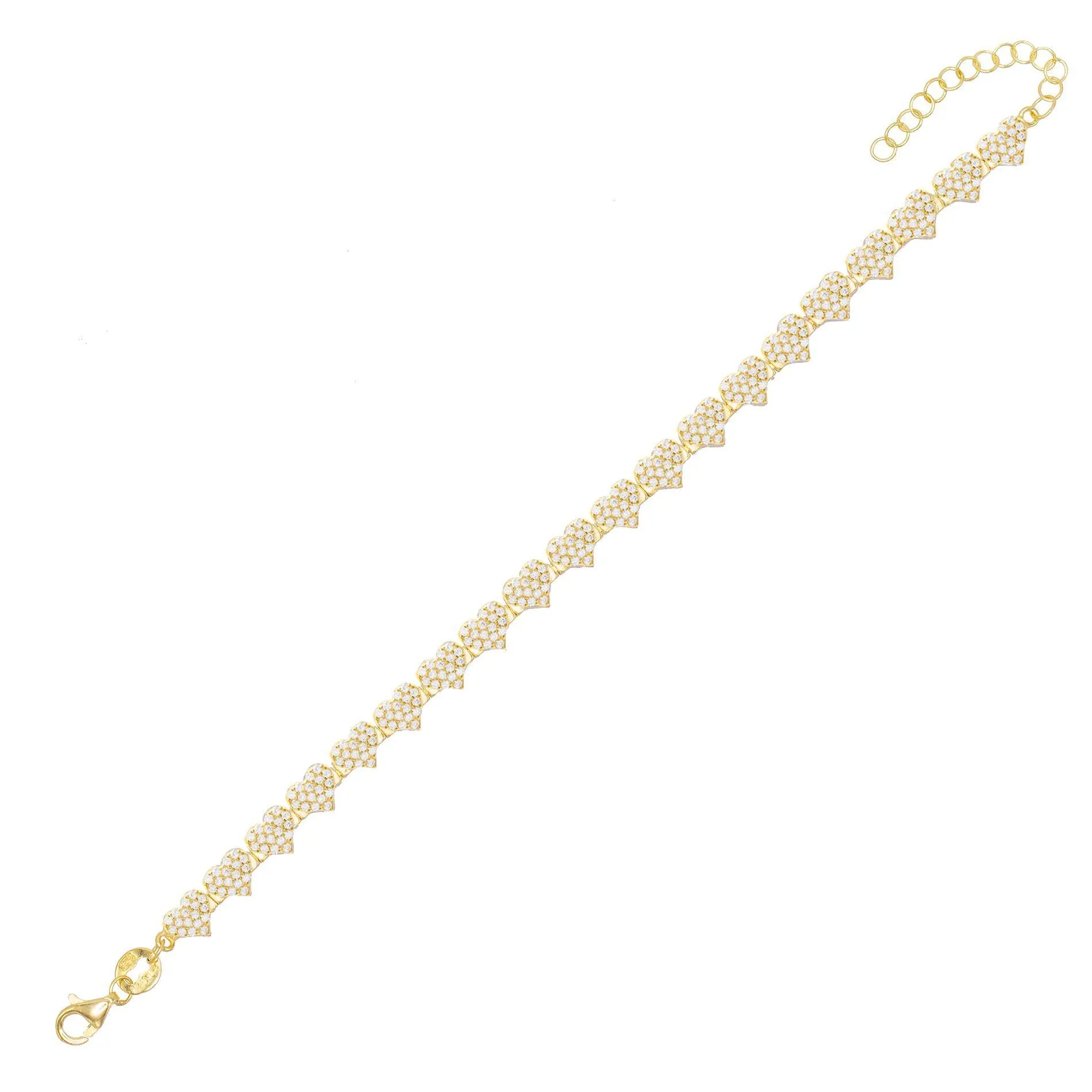 Pavé Heart Bracelet