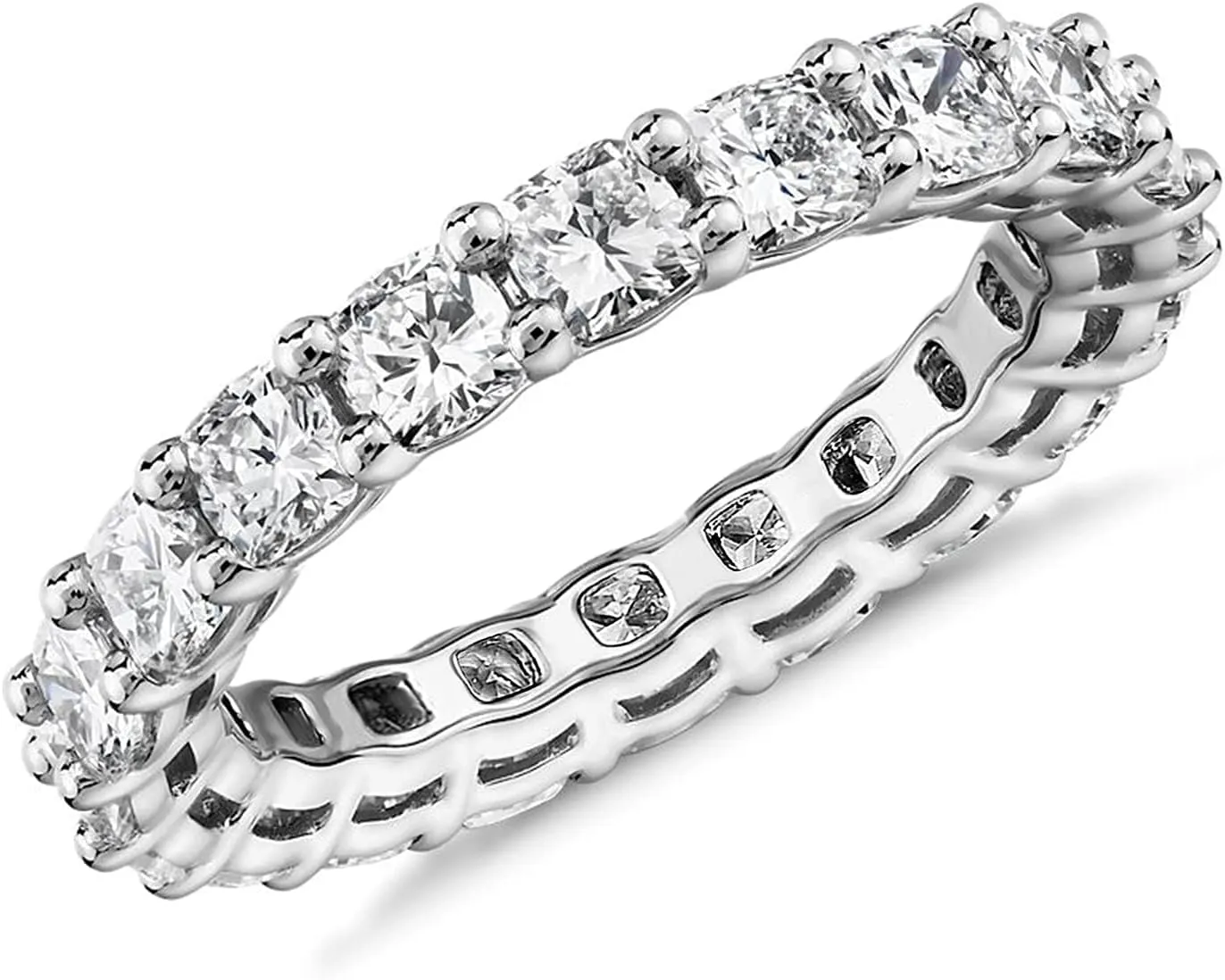 PAVOI 14K Gold Plated Rings Cubic Zirconia Love Ring | 4mm Stackable Rings for Women | Gold Rings for Women