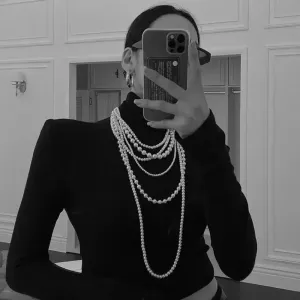 Pearl Multi-layered Women's Necklace Exaggerated Fashion High Street Club Party Banquet Necklace For Women Jewelry