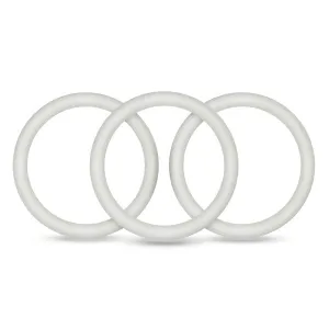 Performance Vs3 Pure Premium Silicone Cockrings Large White