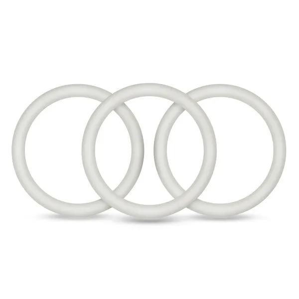 Performance Vs3 Pure Premium Silicone Cockrings Large White