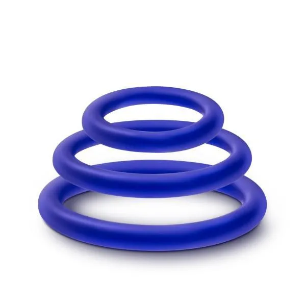 Performance VS4 Pure Premium Silicone Cockring Set Indigo