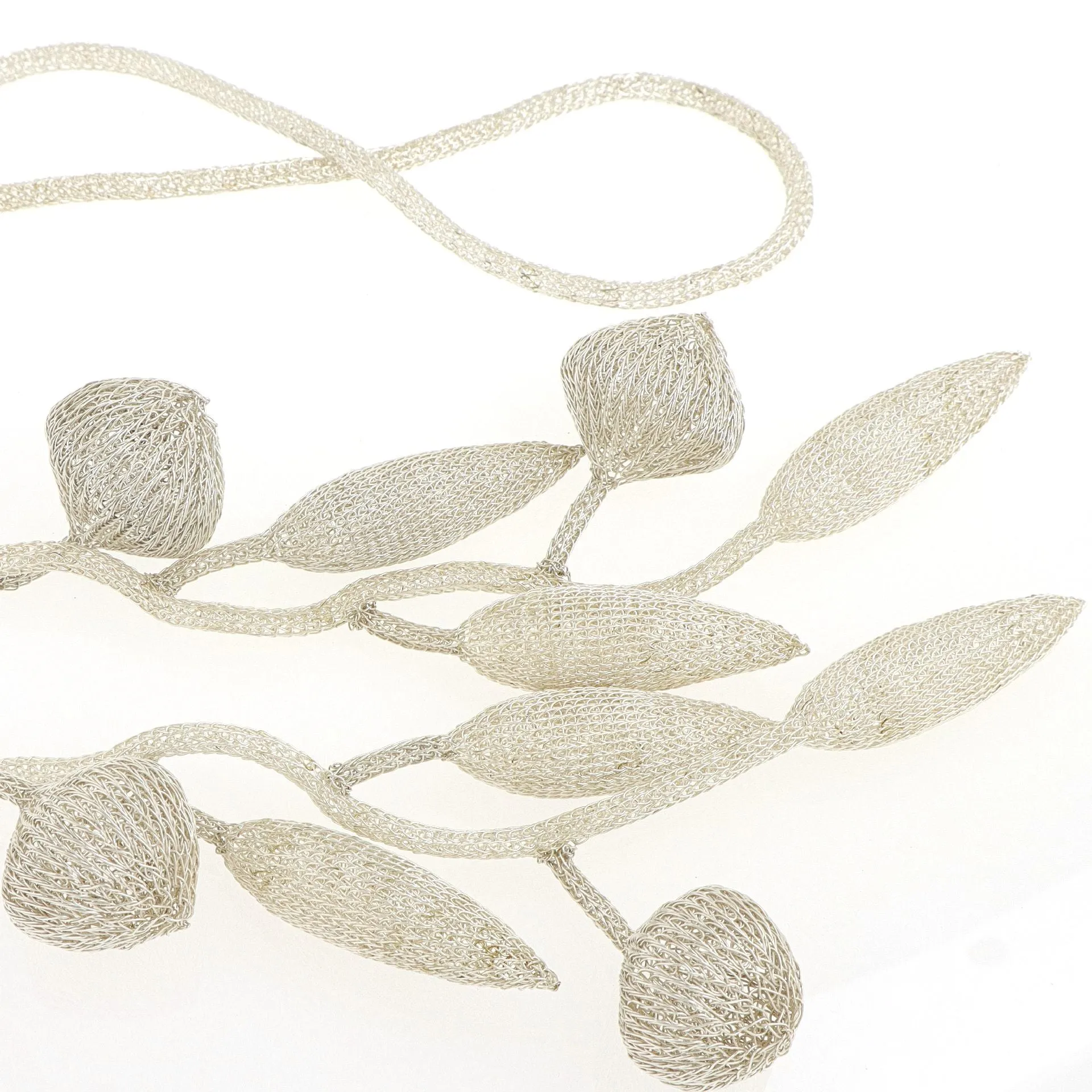 Phylum Silver Algae necklace