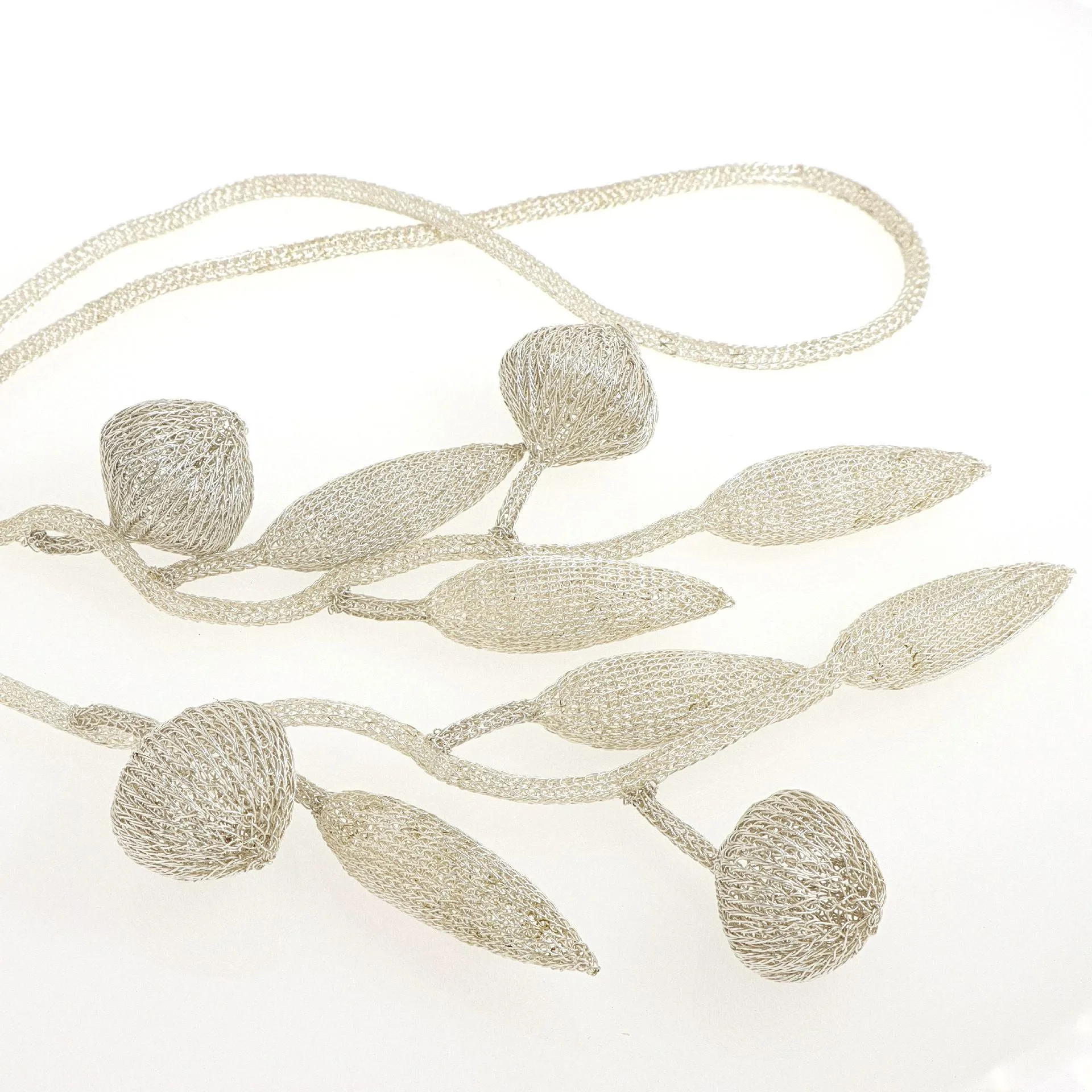 Phylum Silver Algae necklace