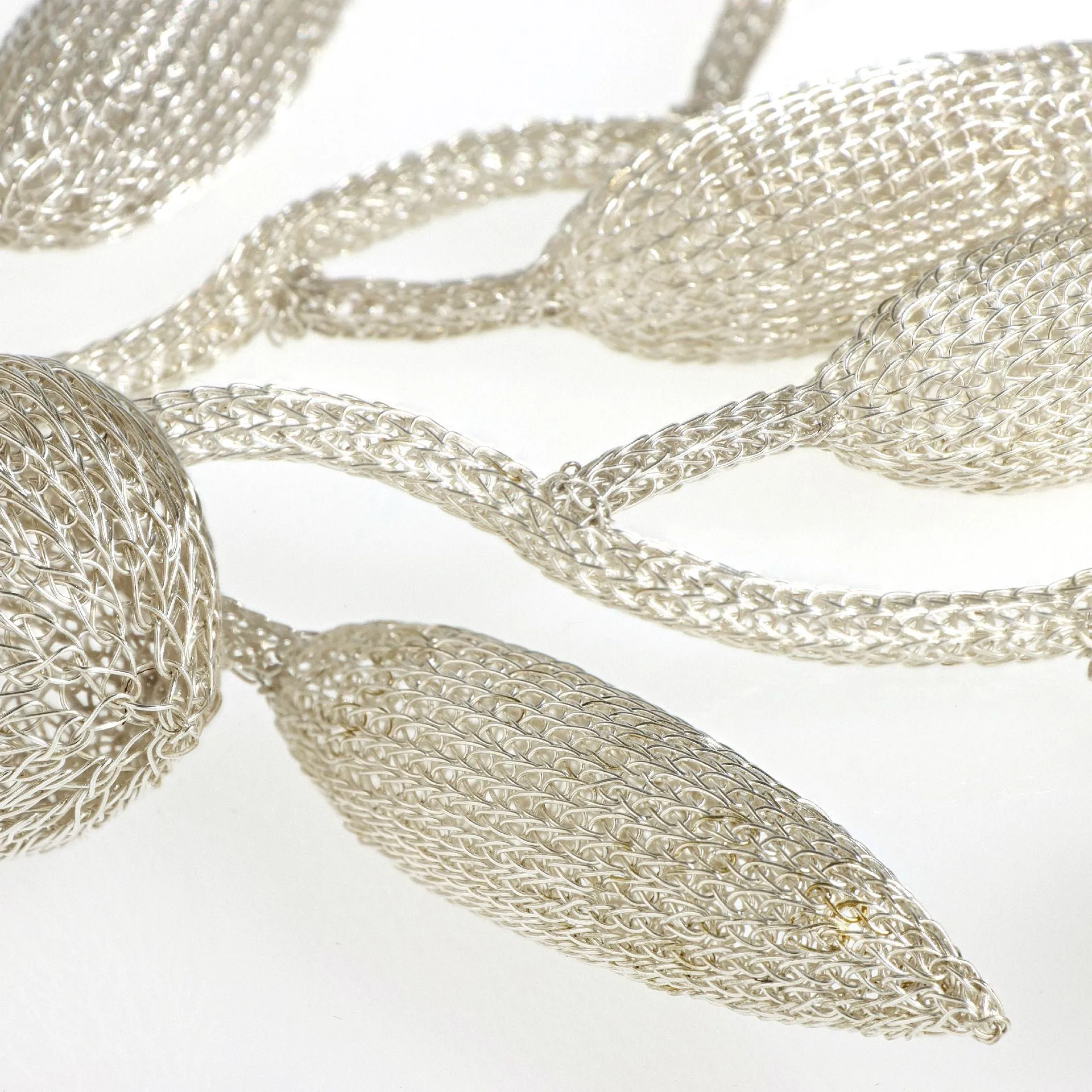Phylum Silver Algae necklace