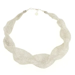 Phylum silver spiral necklace