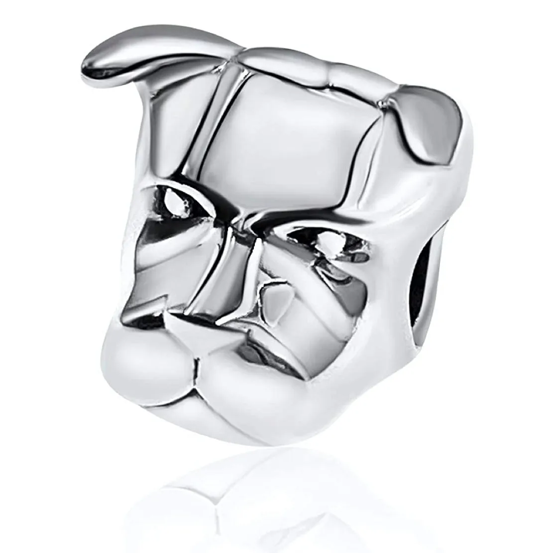Pitbull American Pit Bull Dog Head Bead Charm
