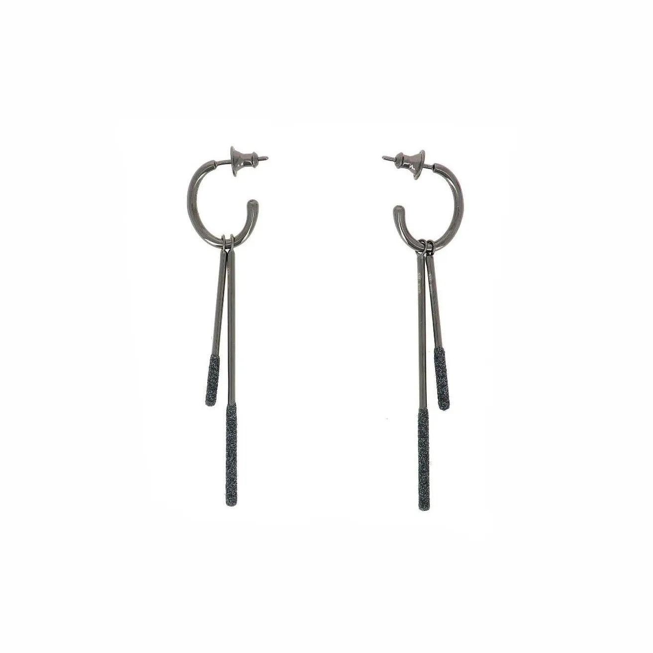 Polvere de Sogni Ruthenium Plated Sterling Silver Earrings