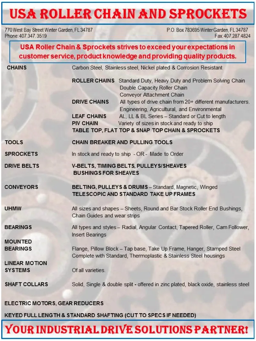 Premium C2060H O-Ring Roller Chain - 10ft Box