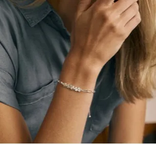 P.S. I Love You Mama Bracelet in Silver