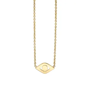 Pure Gold Large Eye Link Necklace