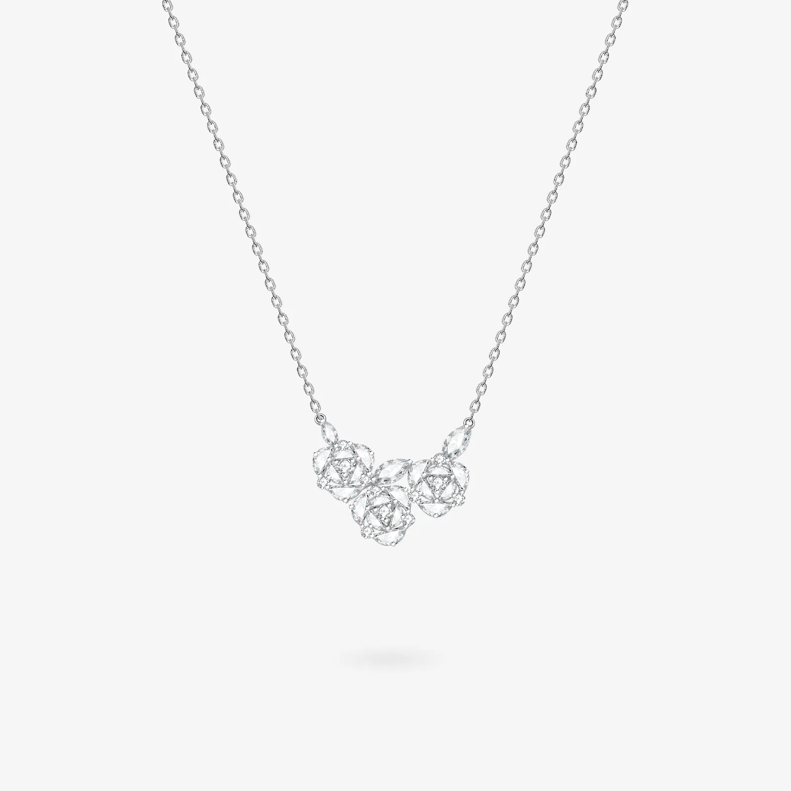 "Blooming Rose" Sterling Silver Necklace