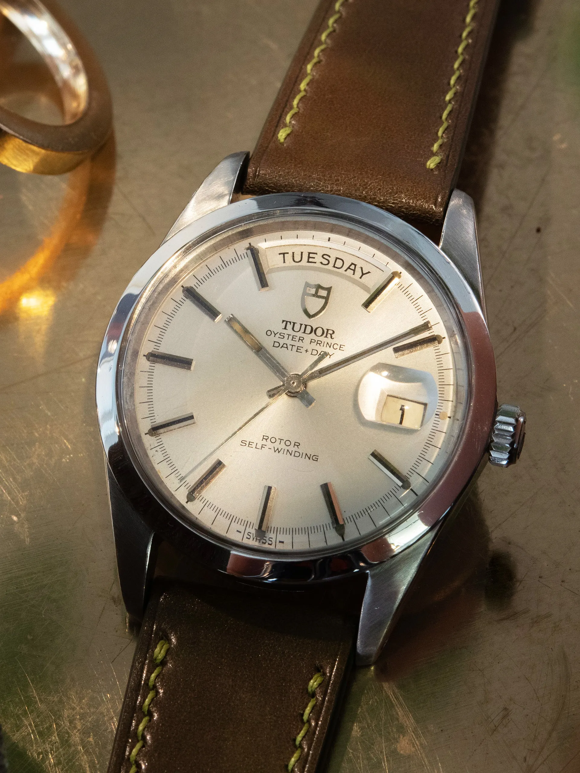 "Jumbo" 1969 Tudor Date-Day (Ref. 7017/0) Silver Dial
