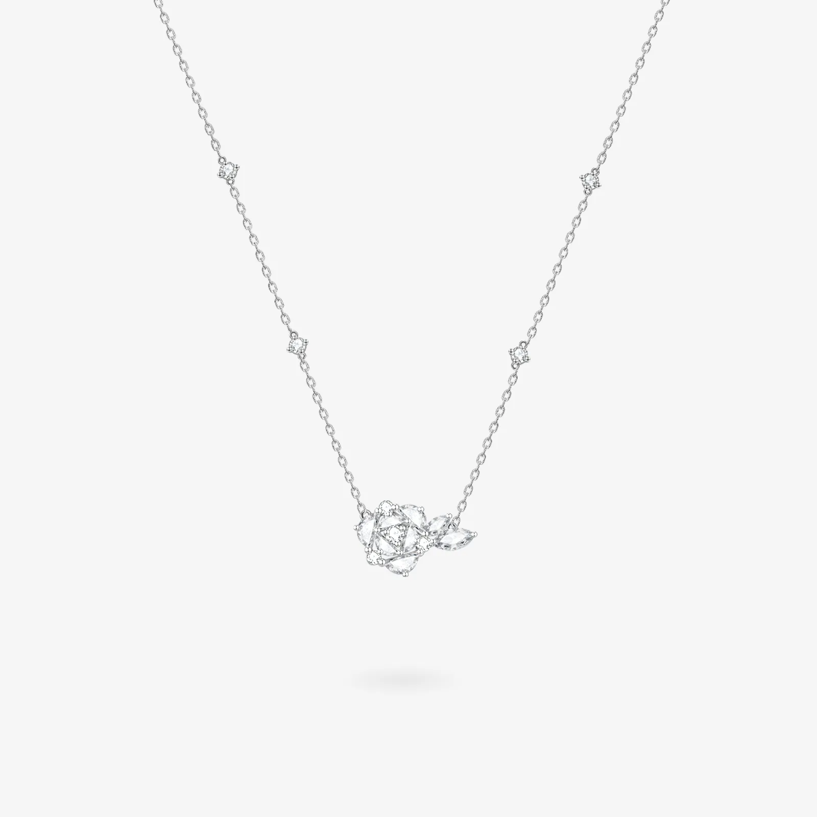 "One Rose" Sterling Silver Necklace