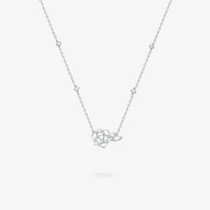 "One Rose" Sterling Silver Necklace