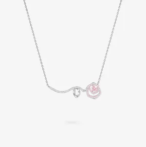 "Rose Amour" Sterling Silver Necklace