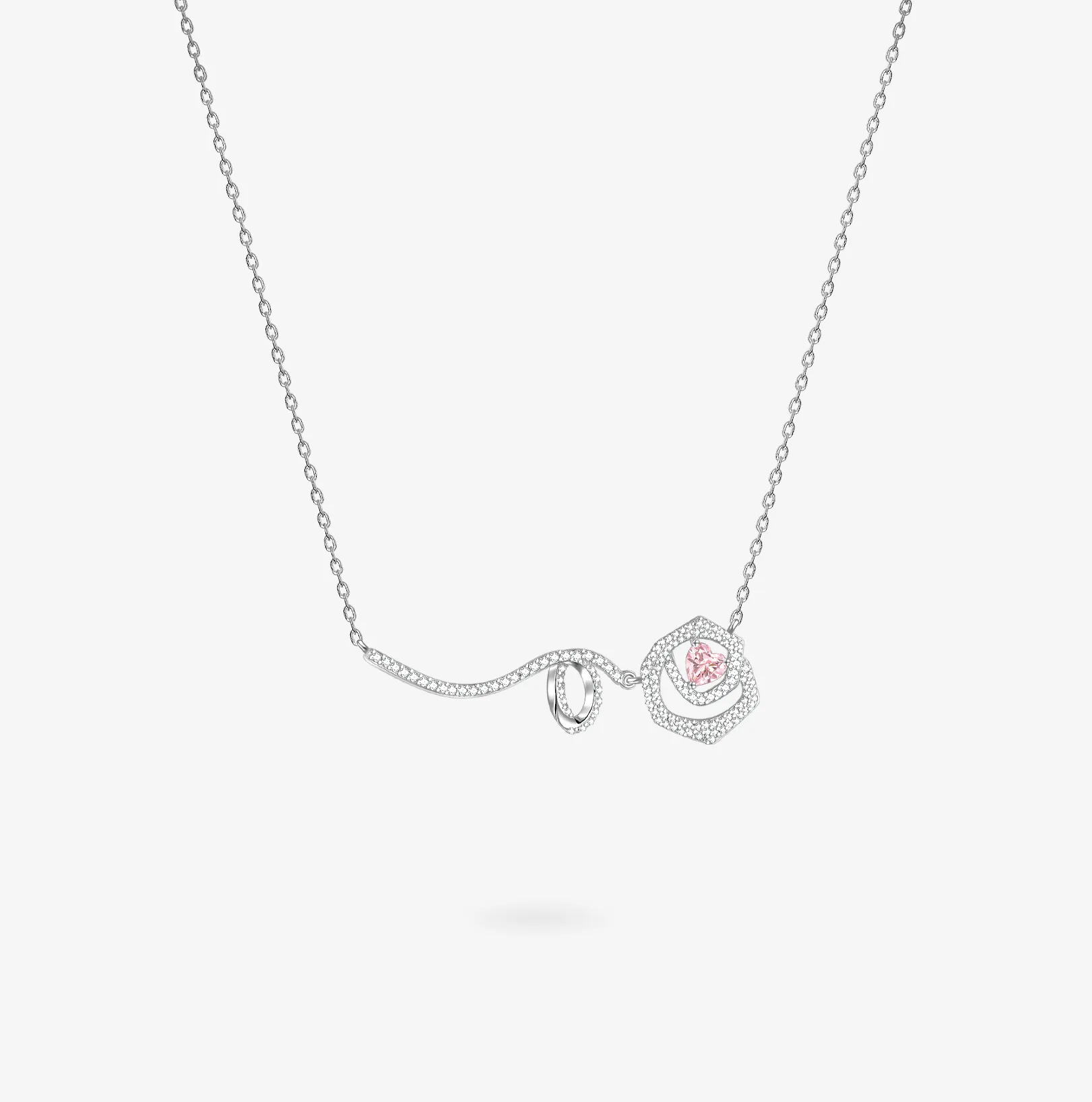 "Rose Amour" Sterling Silver Necklace