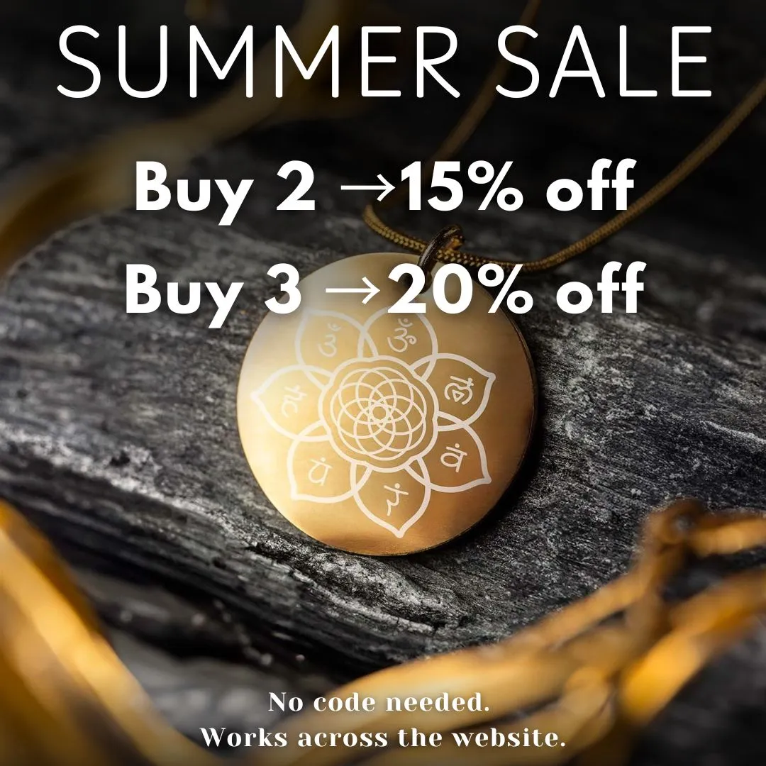 Radiant Gayatri Mantra Circle Necklace