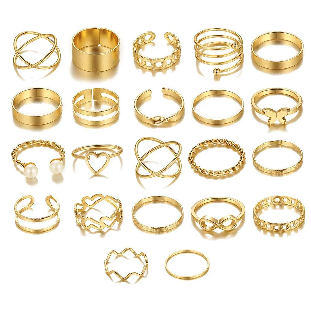 Radiant Luxury: 73-Piece Gold-Plated Jewelry Set