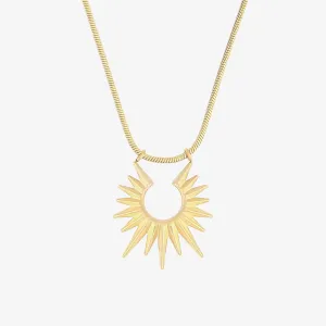 Radiant Sunburst Pendant Necklace