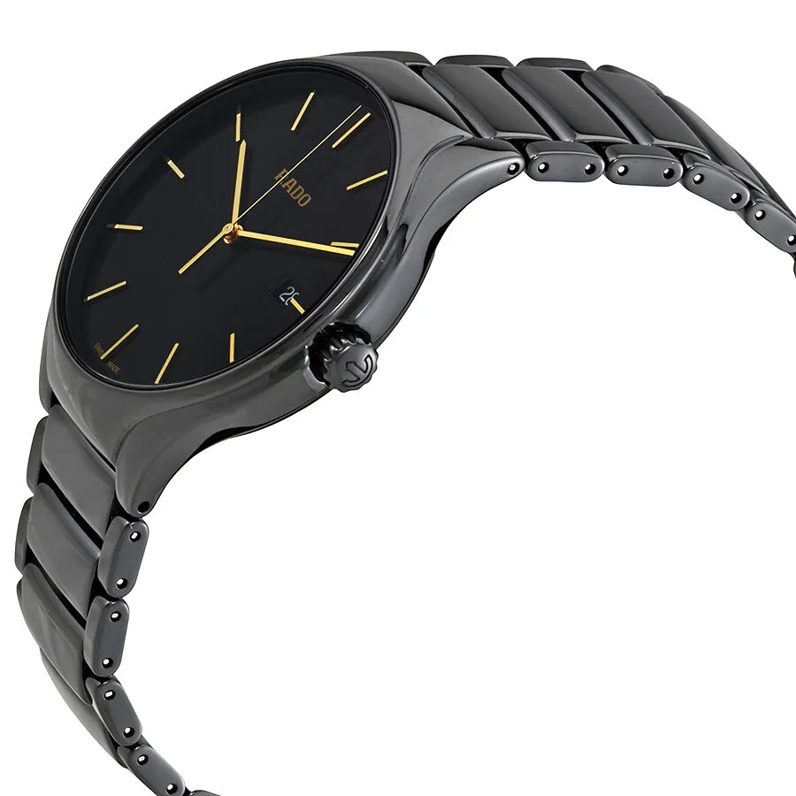 Rado True Black Dial Ceramic Men's Watch R27238152